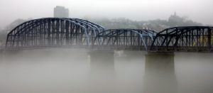 Fog on the Ohio River.
