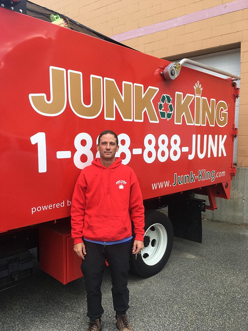 Junk King Franchise Owner,  Jonathan Hughes.