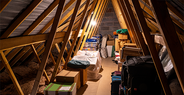 An organized attic.