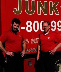 Junk King Franchise Owners,  Dan Graham and Alex Powers.