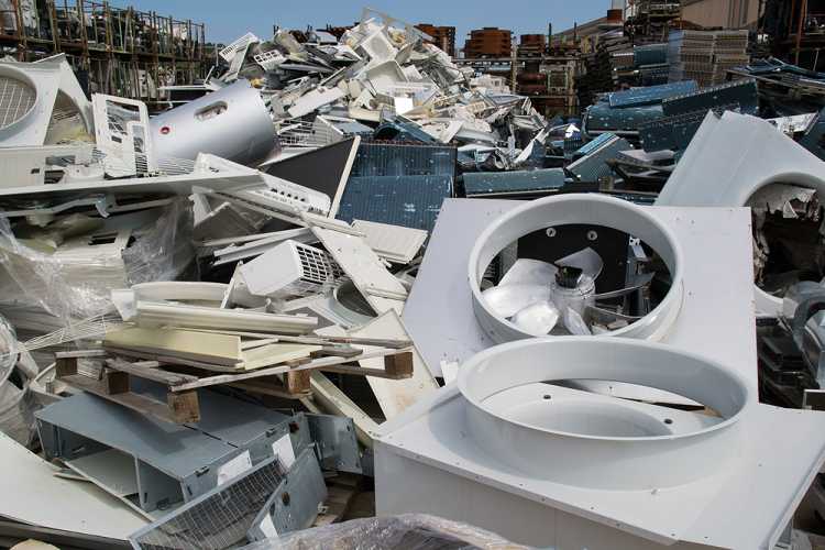 Pile of E-waste Junk