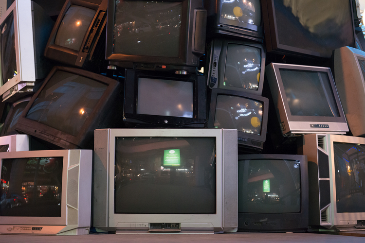 Pile of old Tv's Marin
