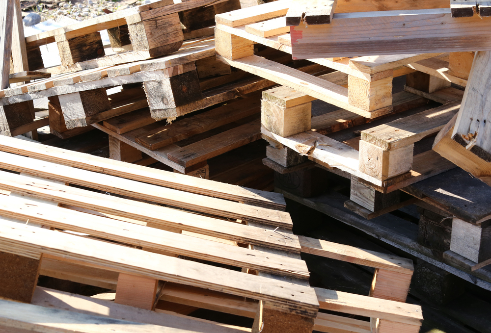 pile of wooden pallets