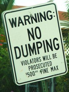 No Dumping 