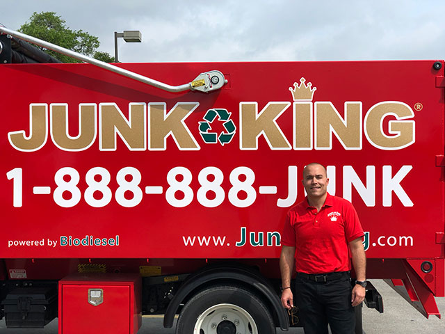Junk King Franchise Owner, Miller Gunn.