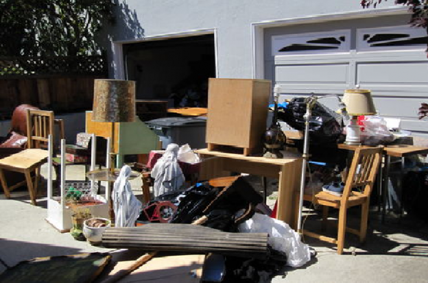 Pile of old Furniture and home debris
