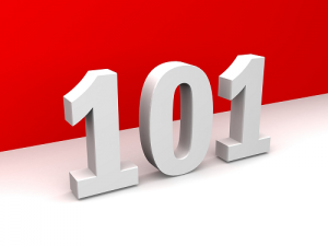 101 numbers with red and white background