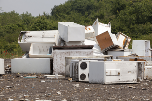Pile of old appliances