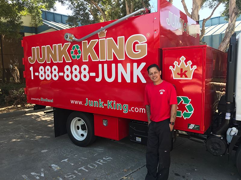Junk King Franchise Owner, Justin Oakley.