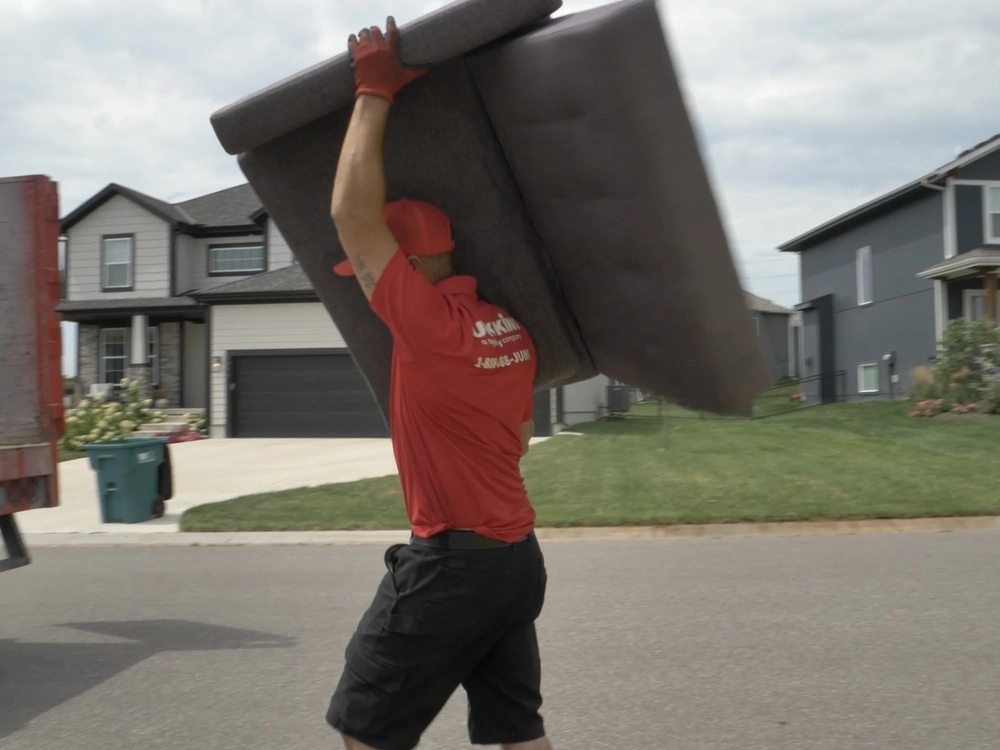 Junk King crew providing junk removal in Atherton