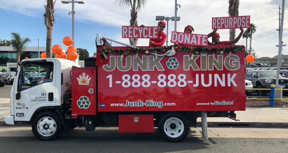 Junk King team handling junk removal services in El Granada