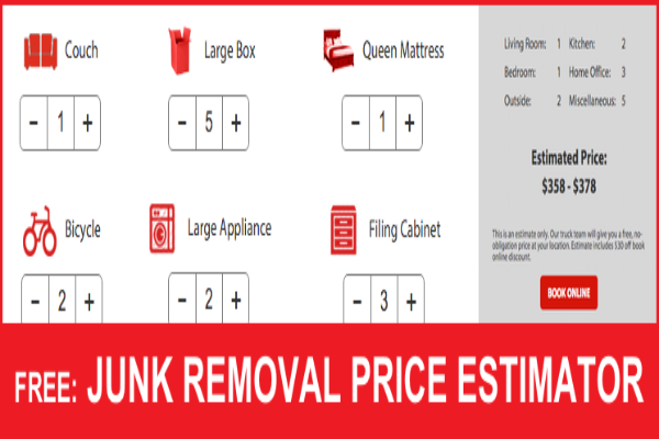 free junk removal price estimator